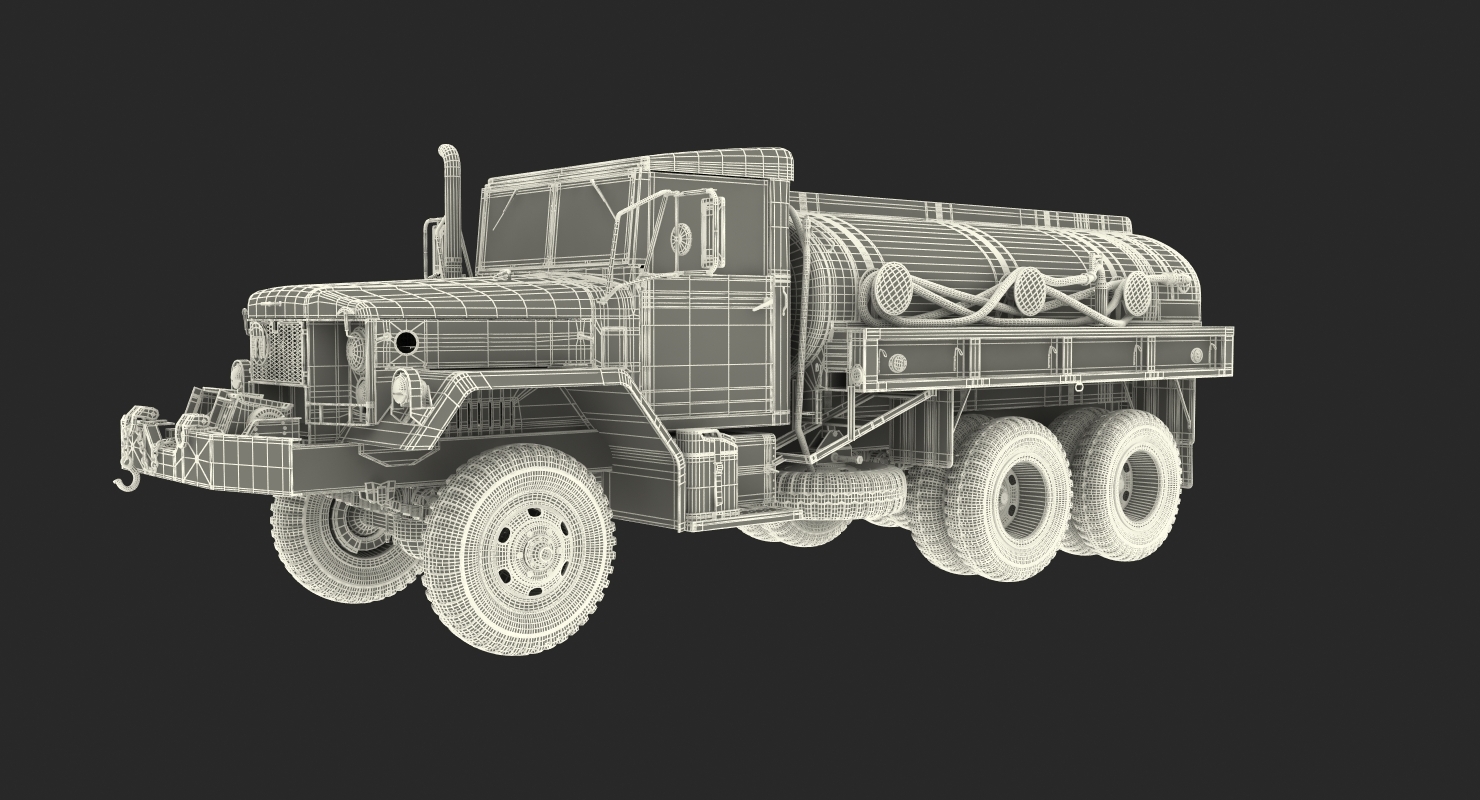 fuel tank truck m49 3d模型3d模型