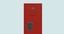 red closed locker 3d max