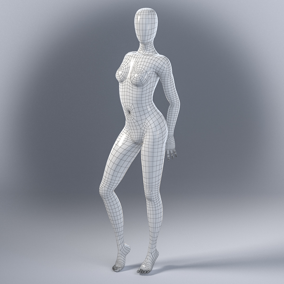 3d model female mannequin