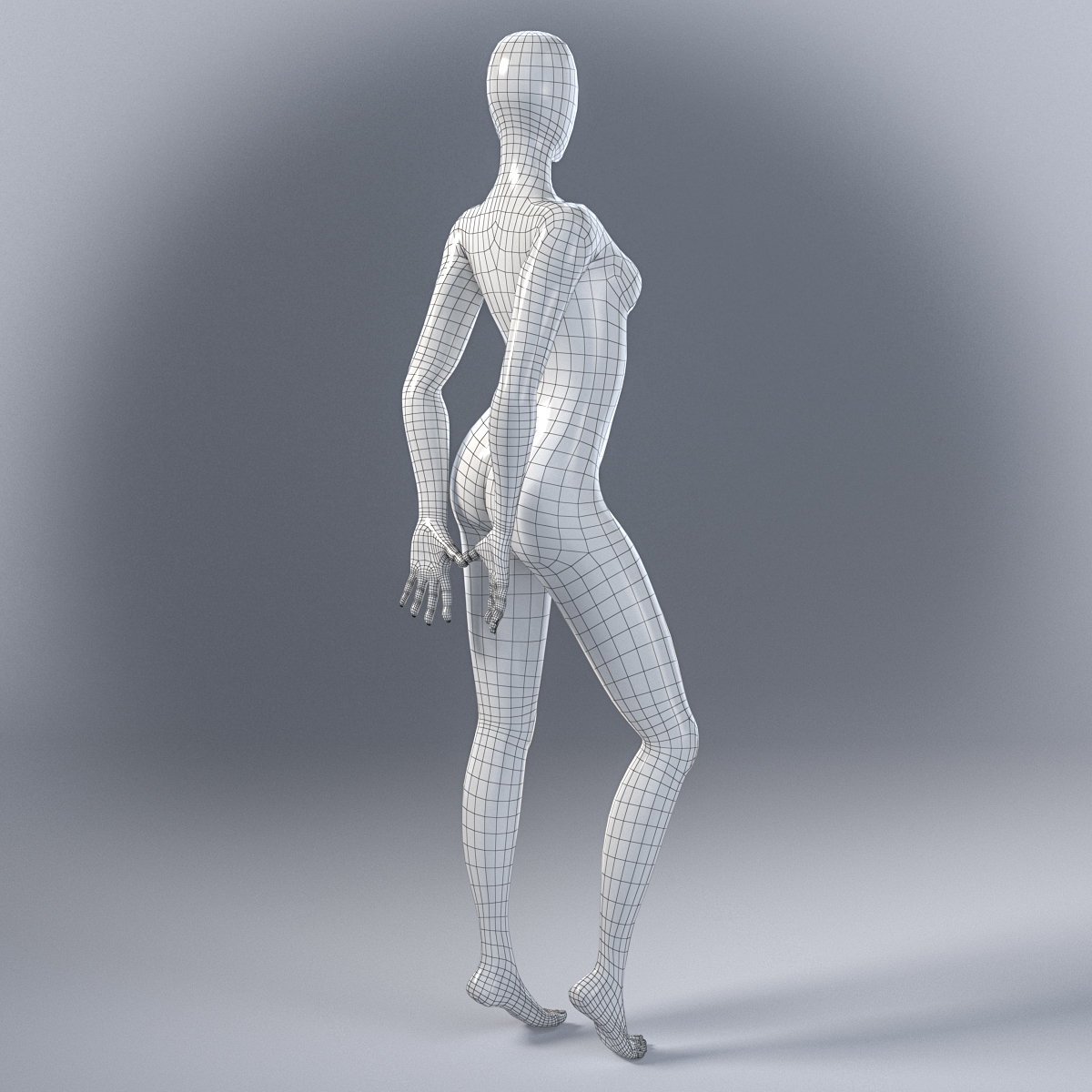 3d model female mannequin