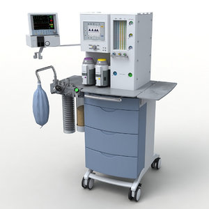 medical anesthesia machine 3d max