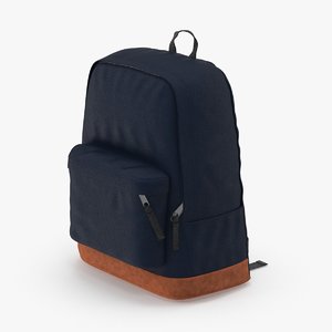 3d backpack dark blue
