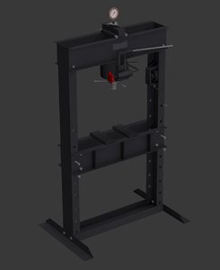 3d hydraulic press model