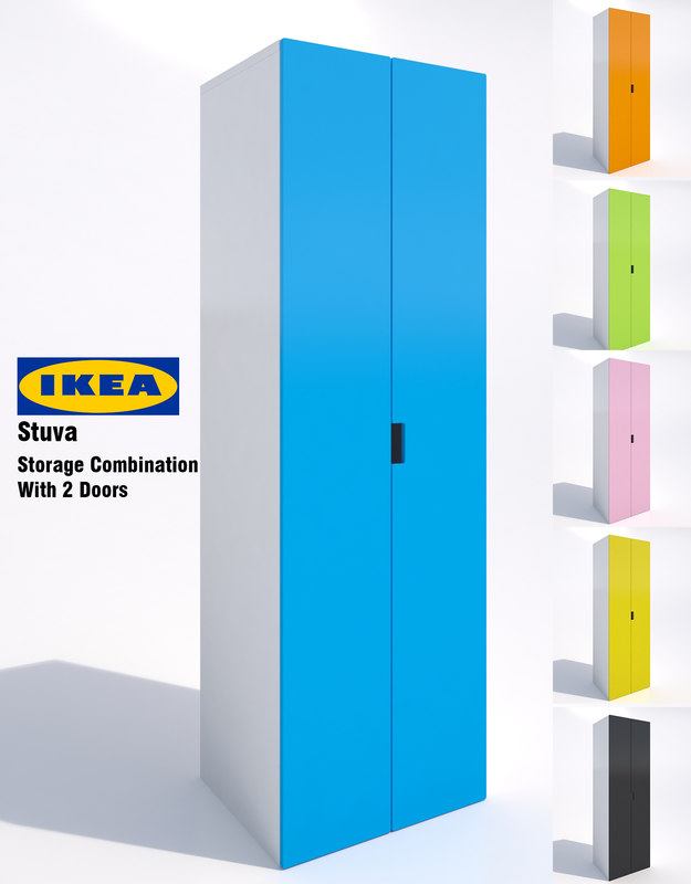 3d model ikea stuva storage cabinet