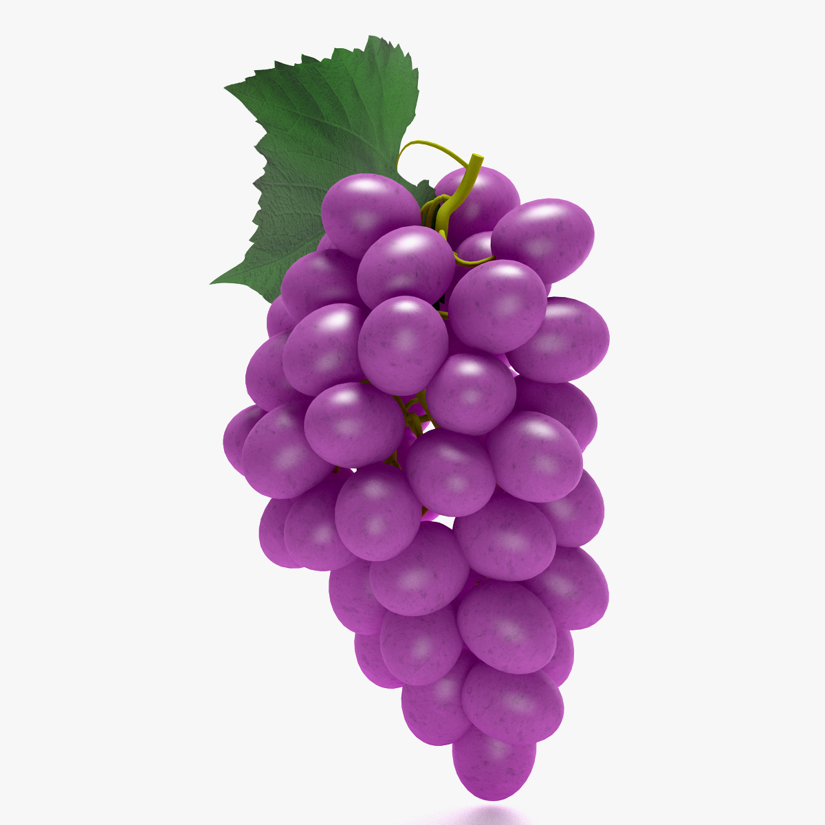 3d purple grapes model