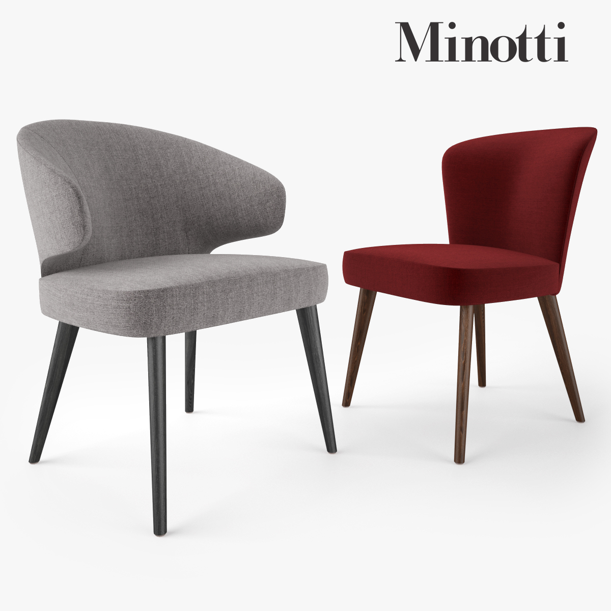 Minotti Aston Dining Chair And Armchair Minotti Aston Dining Chair And Armchair