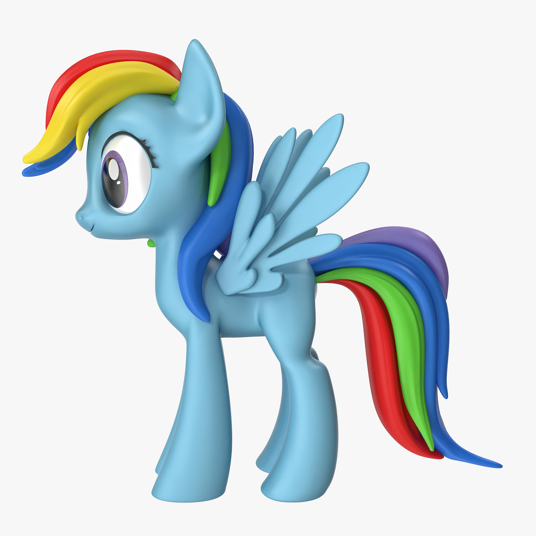 little pony rainbow dash 3d max