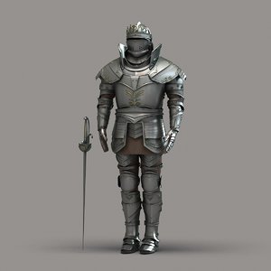 3d max knight armor