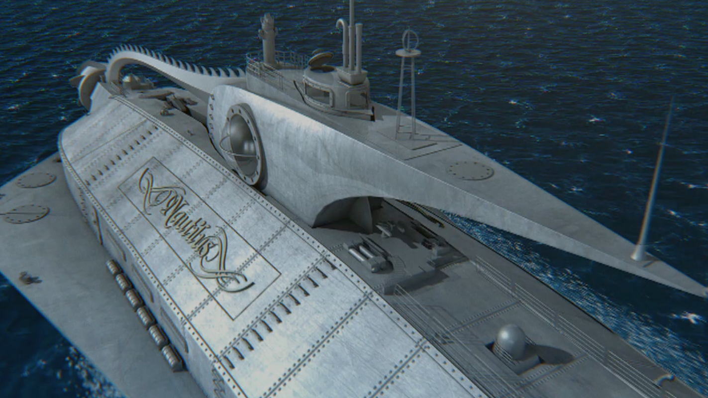 3d nautilus submarine jules verne model