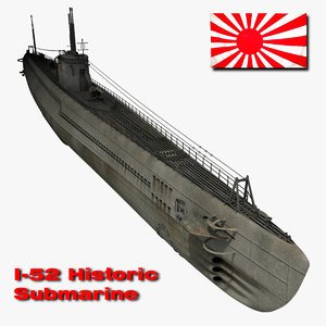 3ds i-52 japanese submarine 52