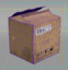 3d cardboard box model