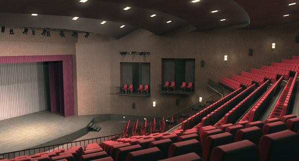 theatrical interior 3d x