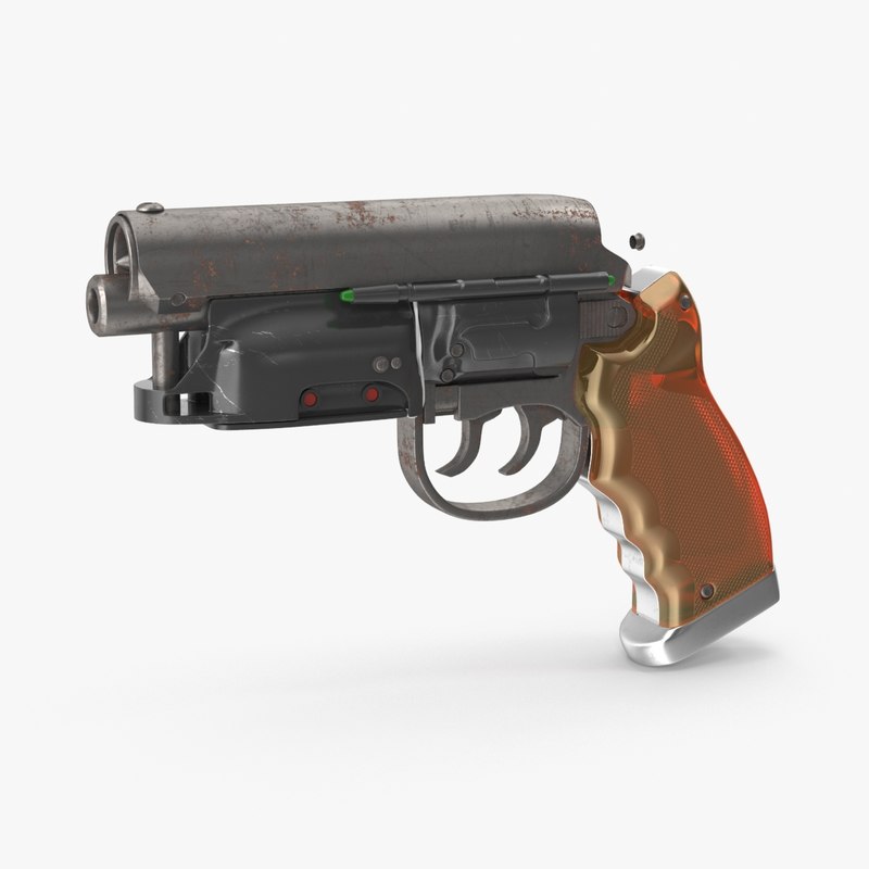 3d deckardgun bladerunner model