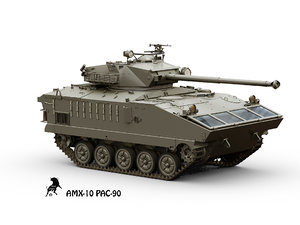 amx-10 pac 90 3d model