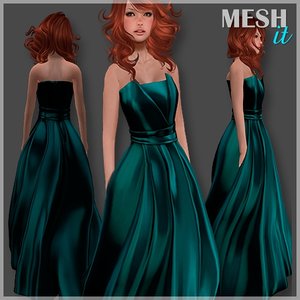 gown green 3ds