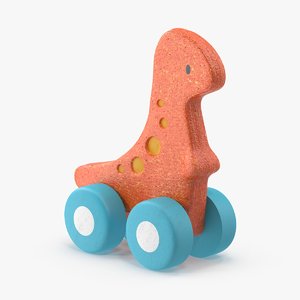 3d baby-push-and-pull-animals---brontosaurus model
