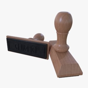 rubber stamp 3d model