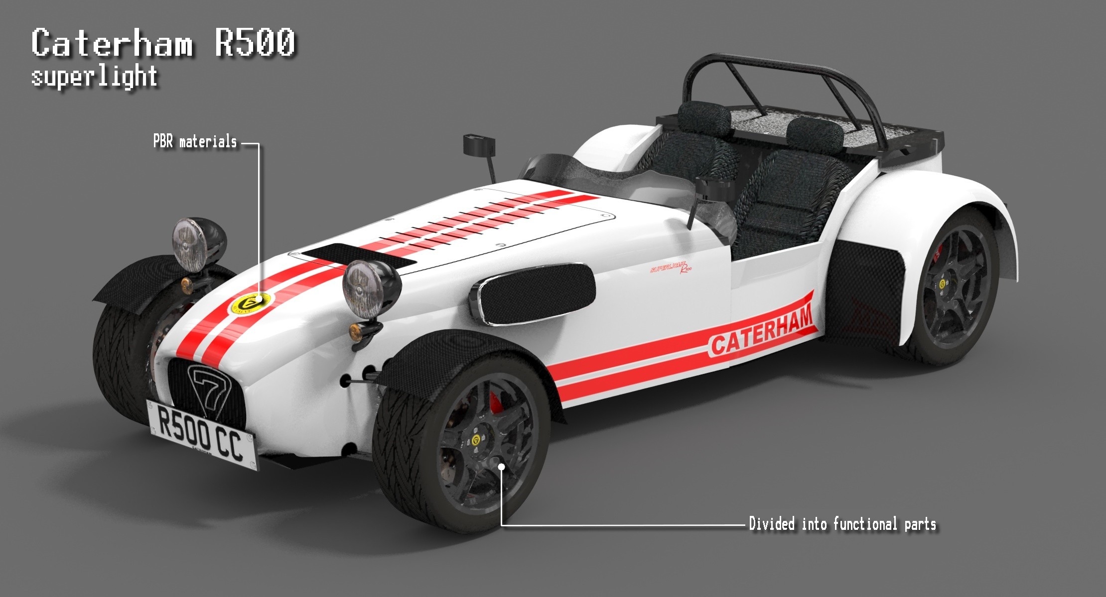 3d caterham r500