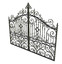 ornate cast iron metal gates 3d c4d