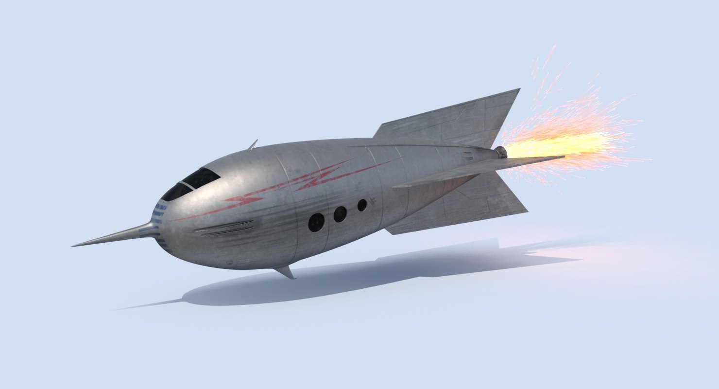 rocket-ship-3d-model