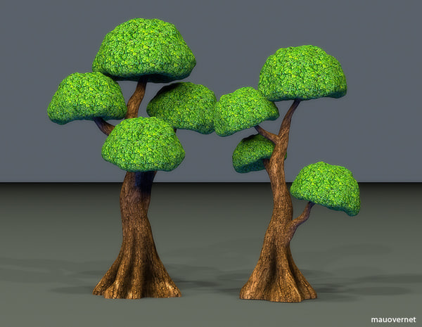 Trees Mesh 3 3d 3ds