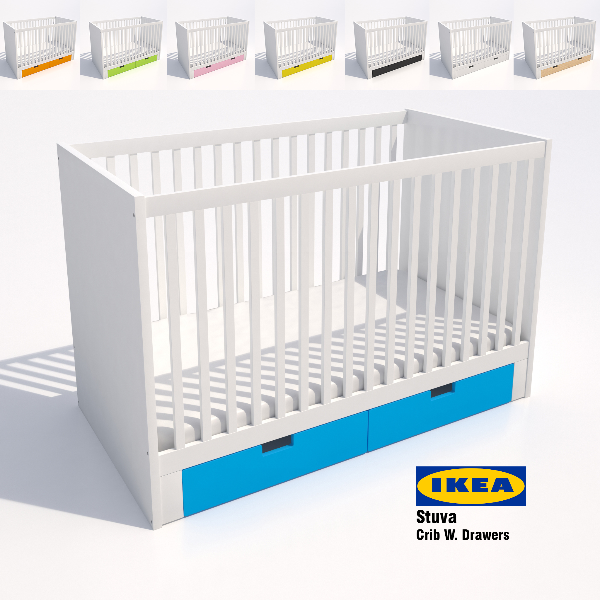 ikea stuva cot bed