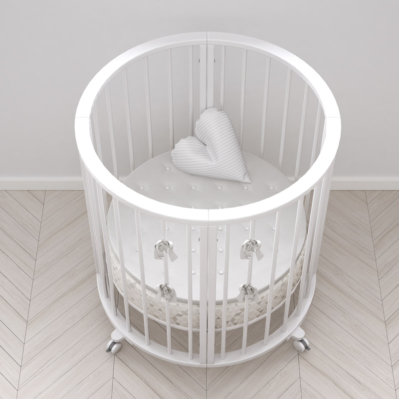 3d stokke crib white version