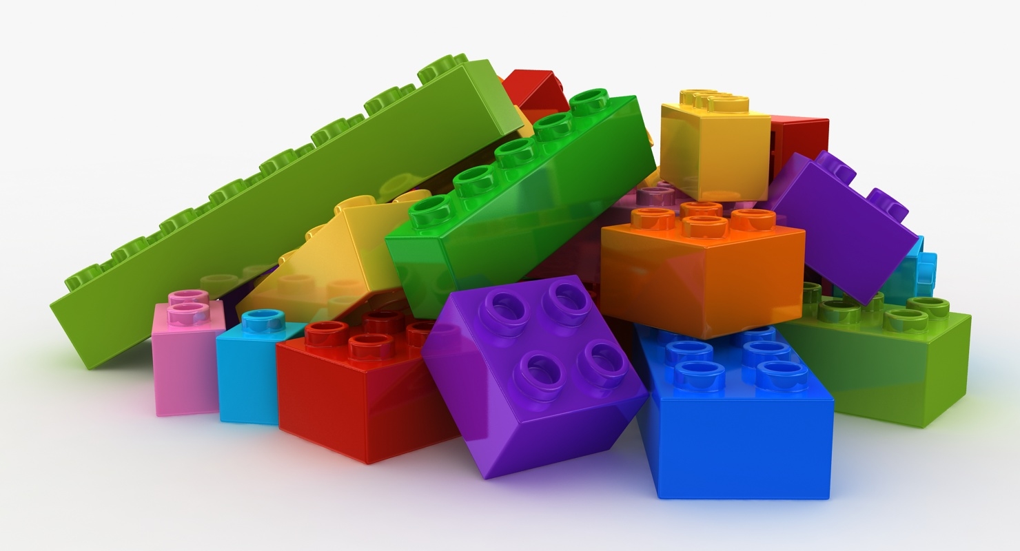 realistic lego bricks 2 fbx