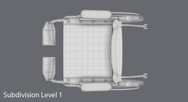 Инвалидное кресло 3д модель