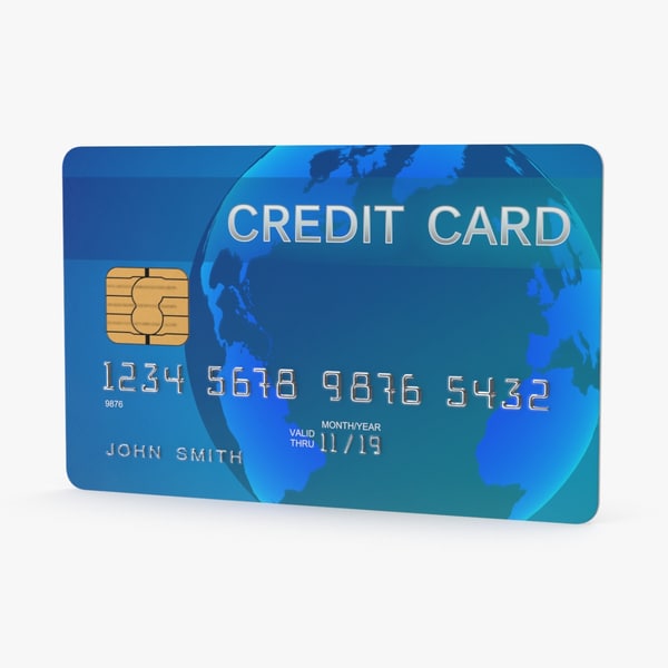 3d model credit card