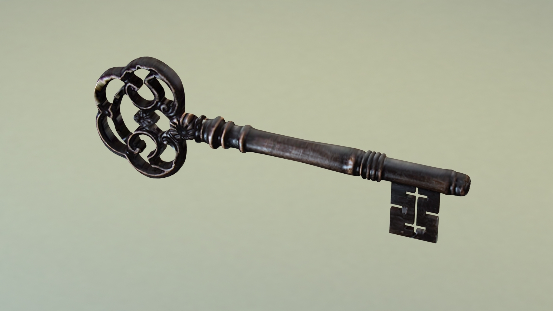 alter Schlüssel 3DModell TurboSquid 1079762