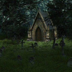cemetery 3d max