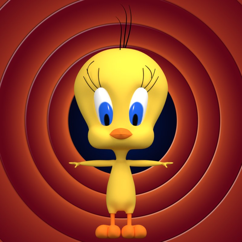 3d tweety bird model