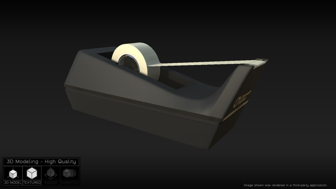 3d model tape dispenser