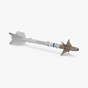 3d model aircraft missile aim 9m