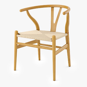 wishbone chair 3d model