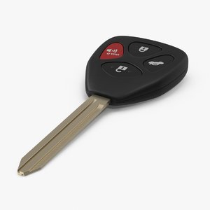 3d model of car-key-fob