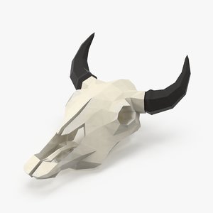 cow skull 3d model