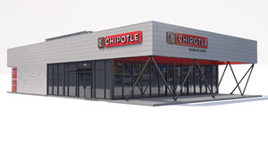 3d model of chipotle restaurant