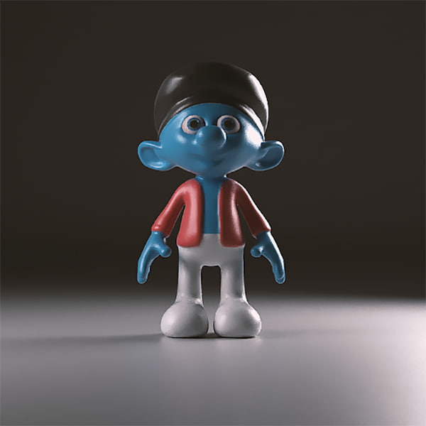 painter smurf figurine