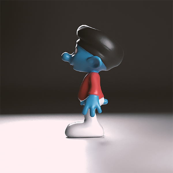 painter smurf figurine