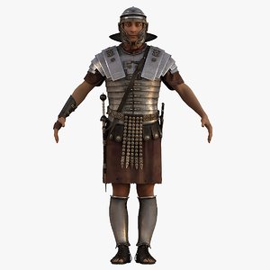3d model realistic roman soldier