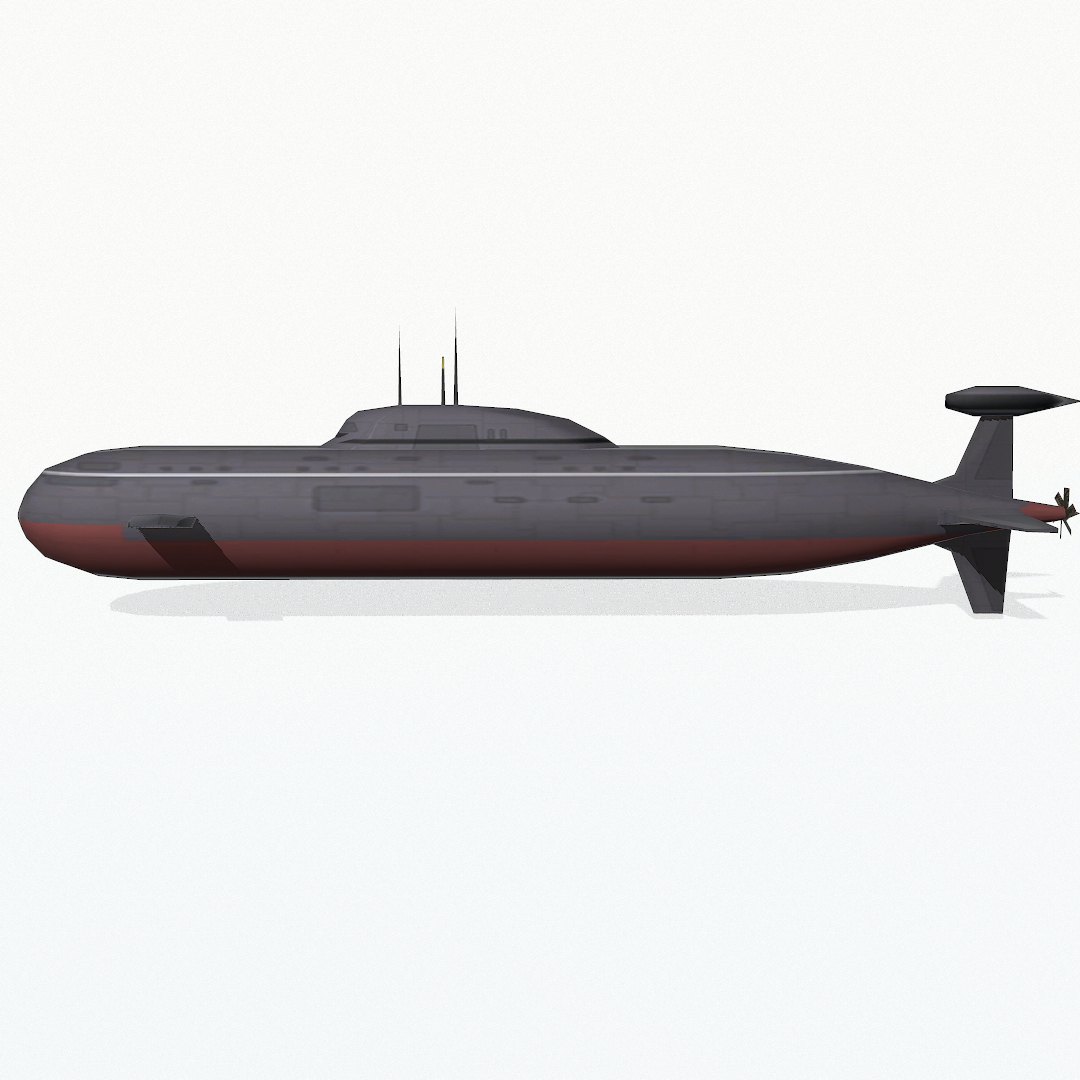 3d akulaclass submarine akula class