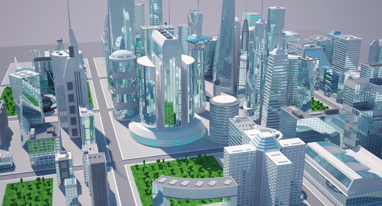 巨型城市3d模型