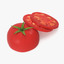 3d sliced tomato