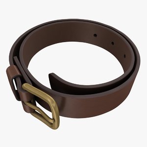 realistic belt brown 3d max