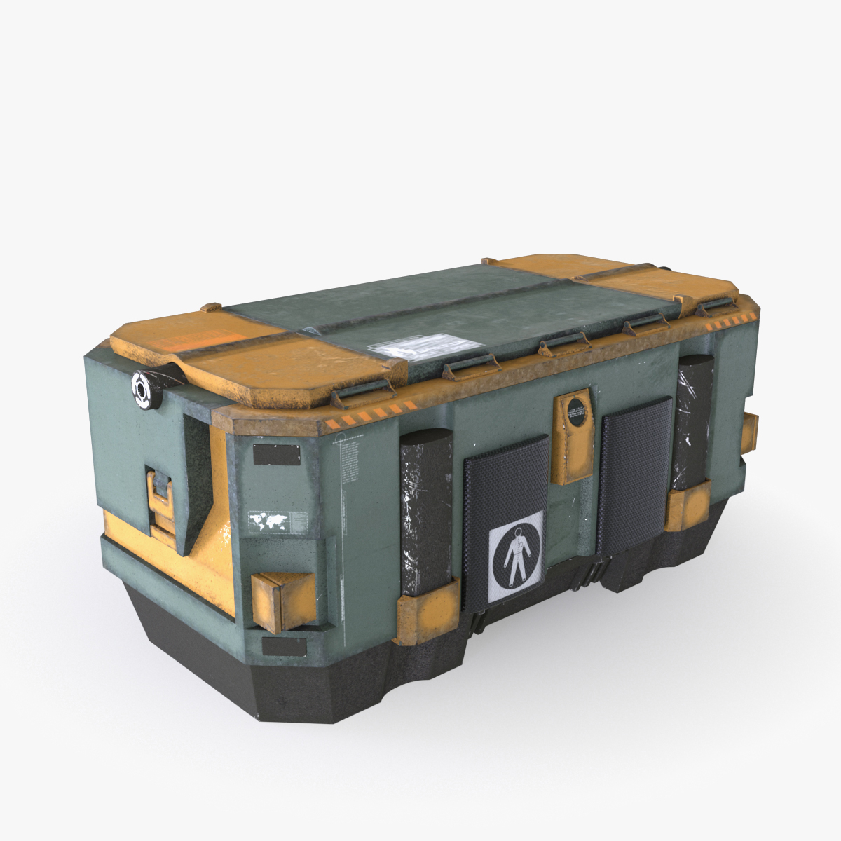 3d container box model