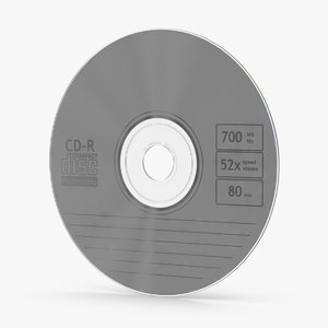 cd silver 3d model