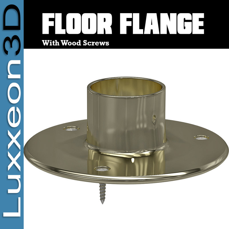 brass floor flange wood max free