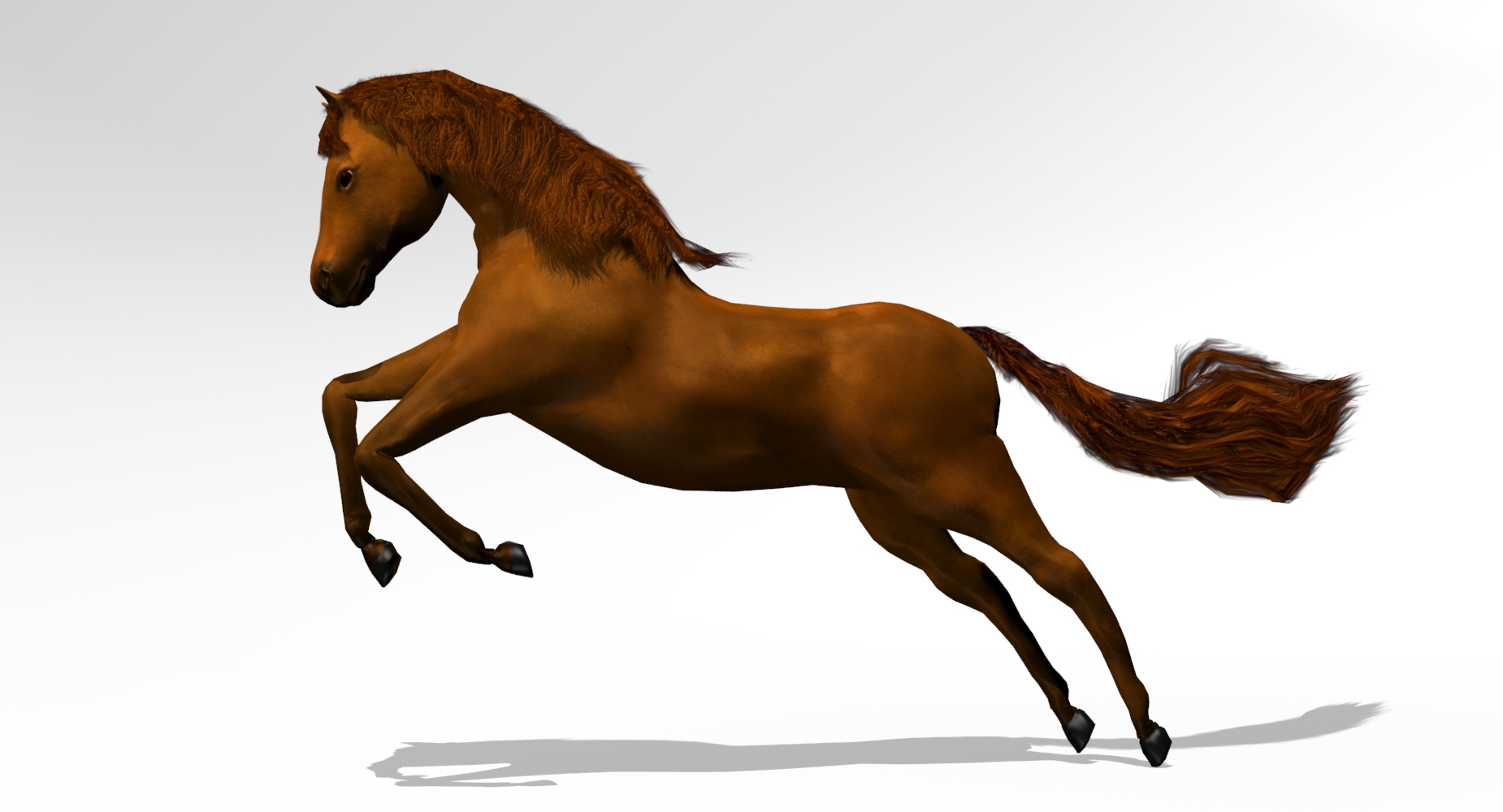 3d model horse animation